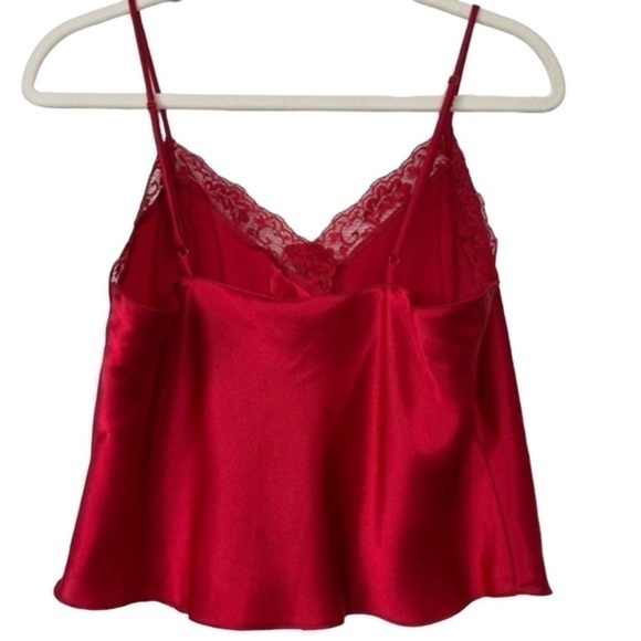 Victoria’s Secret Vintage Gold Label Scarlet Red Button Front Cami - Picture 3 of 8